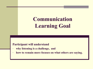 Communications presentation