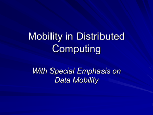 Mobility in Distributed Computing