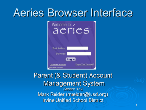 ABI Account Management - Irvine Unified School District