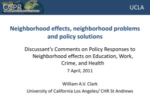 Presentation - Neighbourhood Effects
