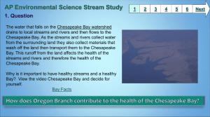 AP Environmental Science Stream Study