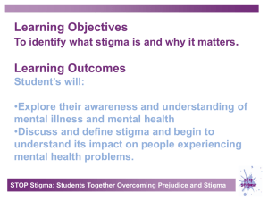 STOP Stigma powerpoint slides