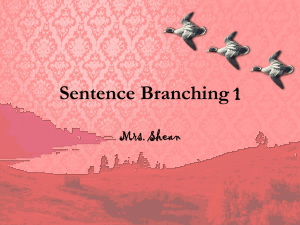 Sentence Branching 1