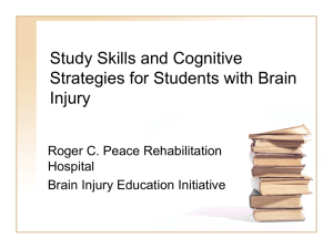 Study Skills and Cognitive Strategies