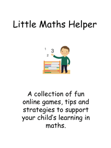 Little Maths Helper - eduBuzz.org Learning Network