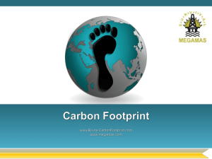 Presentation - Brunei Carbon Footprint
