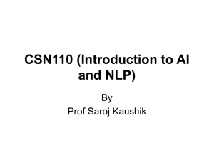 CSN110 (Introduction to AI and NLP)