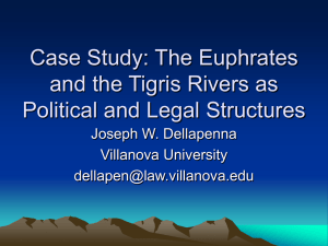 Case Study: The Euphrates and the Tigris Rivers