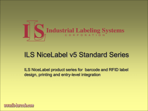 NiceLabel v5 Standard Series NiceLabel product series for bar code