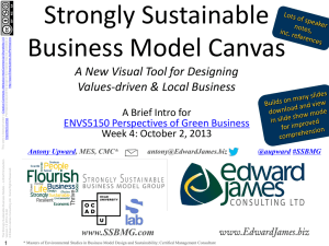 The Strongly Sustainable Business Model Canvas