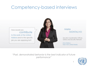Competency-based Interviews