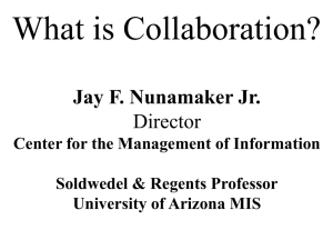 What is Collaboration? - University of Arizona