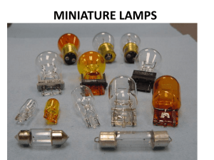 MINIATURE LAMPS