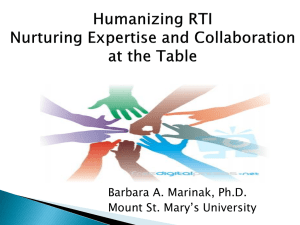 Nurturing Expertise and Collaboration at the Table