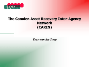 The Camden Asset Recovery Inter-Agency Network (CARIN) Evert
