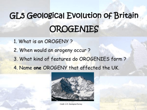 Geological starter orogenies