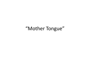 “Mother Tongue” PowerPoint by Amy Tan