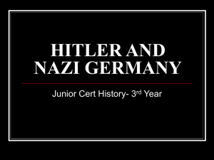 HITLER AND NAZI GERMANY
