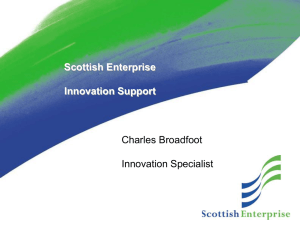 Scottish Enterprise Innovation Support