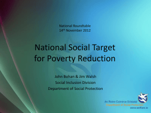 National Social Target for Poverty Reduction