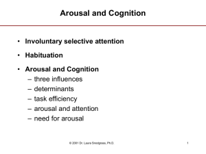 Arousal and Cognition