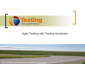 Agile testing - Automation Anywhere