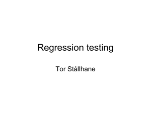 Regression-testing