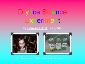 Dry Ice Science Experiment