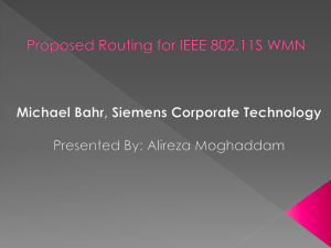Routing for IEEE 802.11s WMN