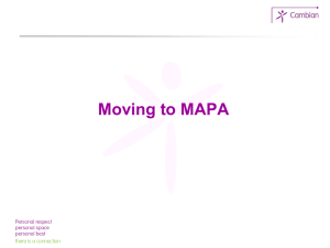 Moving to MAPA ® in a school setting