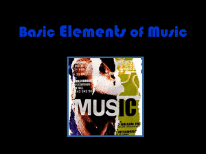Elements of Music PowerPoint
