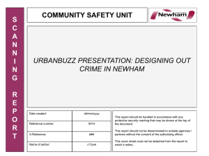 designing out crime in newham