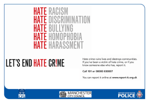 Greater Manchester Police Hate Crime