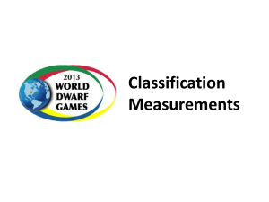 Video instructions for classification measurements