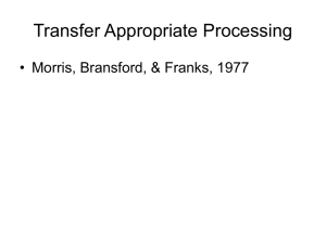 Transfer Appropriate Processing