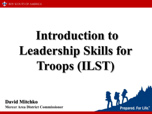 Troop Leadership Training (TLT)