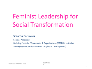 Feminist Leadership - Young Feminist Wire