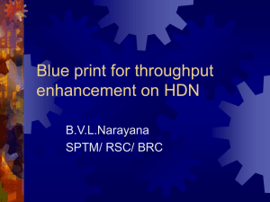 Blue print for throughput enhancement on HDN