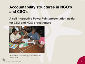 of accountability structures.