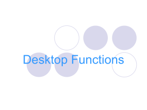 Desktop Functions