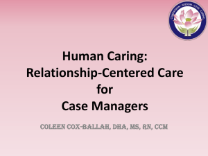 Relationship Centered Care (Powerpoint File)