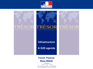 Presentation ICA G20 - France - The Infrastructure Consortium for