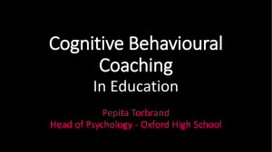 CBC in Education - Association for the Teaching of Psychology