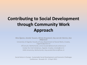 Contributing to Social Development through Community Work