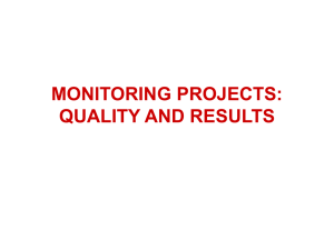 Monitoring a project