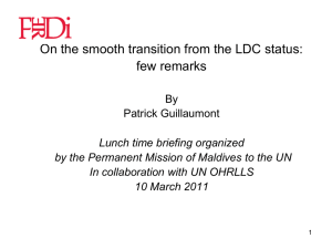 Making smooth the transition when LDCs graduate - UN