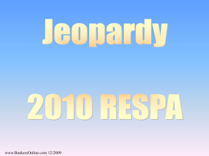 RESPA Jeopardy - BankersOnline.com