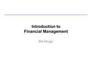 Introduction to Financial Management - B-K