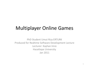 Multiplayer Online Games PPT