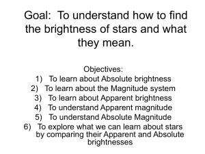 To understand how to find the brightness of stars